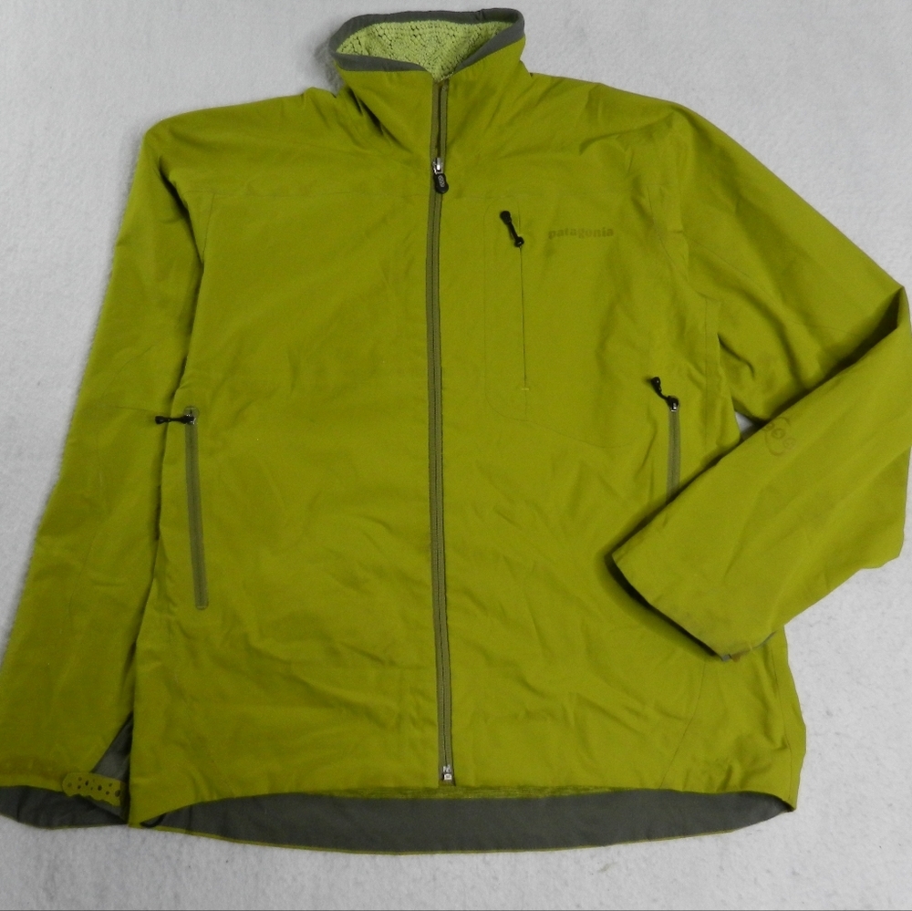 Vintage Patagonia Figure 4‎ Jacket Mens Small Leaf Green Full Zip Softshell CSS